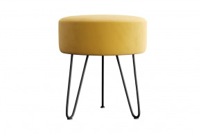 Пуф Берг Велюр Ультра Мустард в Тюмени - mebel-tymen.ru | фото