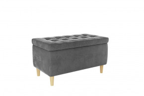 Пуф Чарли 2 графит (велюр) в Тюмени - mebel-tymen.ru | фото