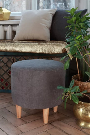 Пуф круглый Lekki, Grafit в Тюмени - mebel-tymen.ru | фото