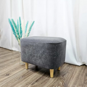 Пуф овальный Lekki, Grafit в Тюмени - mebel-tymen.ru | фото