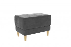 Пуф Рондо 2 графит (велюр) в Тюмени - mebel-tymen.ru | фото