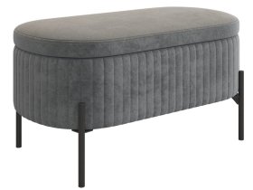 Пуф Винни графит (велюр) в Тюмени - mebel-tymen.ru | фото