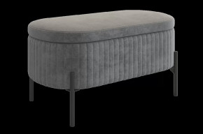 Пуф Винни графит (велюр) в Тюмени - mebel-tymen.ru | фото