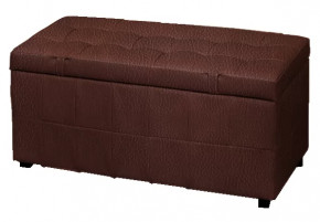 Пуфик "Дуэт" Кожа темная в Тюмени - mebel-tymen.ru | фото