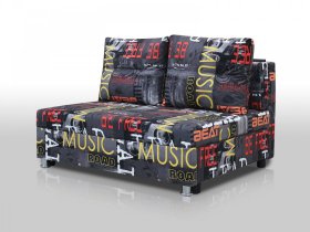 Диван Реал 120 без подлокотников мюзик графит в Тюмени - mebel-tymen.ru | фото