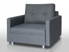 Кресло-кровать Реал 80 с подлокотниками графит в Тюмени - mebel-tymen.ru | фото