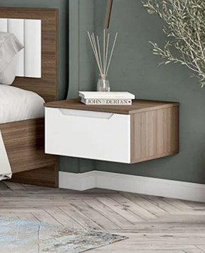 РОЗА Тумба прикроватная (ш454*г504*в250мм), интегрированная ручка в Тюмени - mebel-tymen.ru | фото