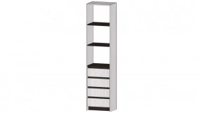 Серия Бостон Стеллаж 4 ящика анкор светлый в Тюмени - mebel-tymen.ru | фото