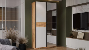 Серия шкафов-купе «Оскар Скания» Ручка черная, Дуб Крафт золотой, Белый снег, Дуб тортугга в Тюмени - mebel-tymen.ru | фото