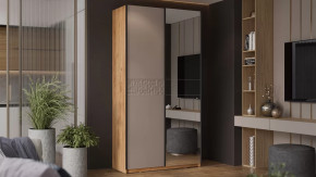 Серия шкафов-купе «Оскар Скания» Ручка черная, Дуб Крафт золотой, Кашемир, Кашемир сатин в Тюмени - mebel-tymen.ru | фото