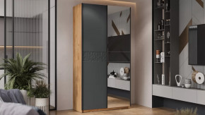 Серия шкафов-купе «Оскар Скания» Ручка черная, Дуб Крафт золотой, Серый графит, Графит матовый в Тюмени - mebel-tymen.ru | фото