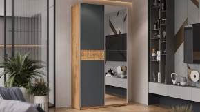 Серия шкафов-купе «Оскар Скания» Ручка серебро, Дуб Крафт золотой, Серый графит, Дуб тортугга в Тюмени - mebel-tymen.ru | фото