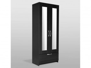 Шкаф 2 двери и 1 ящик 78х59х220 Сириус Дуб Венге с 2 зеркалами в Тюмени - mebel-tymen.ru | фото