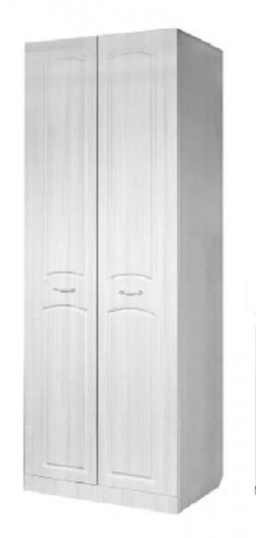Шкаф 2-х дверный для платья "Ева-10" Рамух/Сандал белый в Тюмени - mebel-tymen.ru | фото