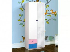 Шкаф 2-х дверный комбинированный с ящиками и зеркалом Радуга в Тюмени - mebel-tymen.ru | фото