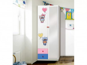 Шкаф 2-х дверный комбинированный с ящиками и зеркалом Совята 2.2 в Тюмени - mebel-tymen.ru | фото