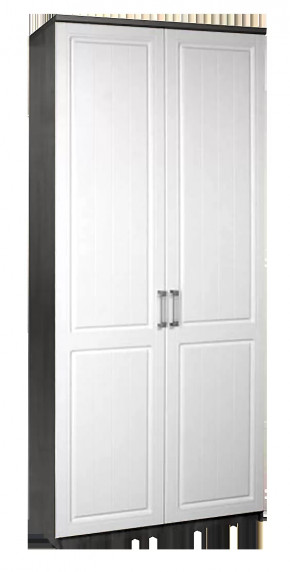 Шкаф 2-х дверный ЮН-2 "Юниор-7" Чёрный ясень/Акация белая в Тюмени - mebel-tymen.ru | фото