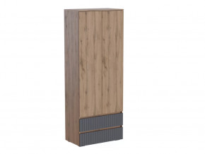 Шкаф 2-х ств. с 2 ящиками  МС Ливерпуль Дуб Вотан/Графит Софт в Тюмени - mebel-tymen.ru | фото