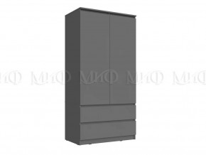 Шкаф 2-х створчатый Челси Графит в Тюмени - mebel-tymen.ru | фото