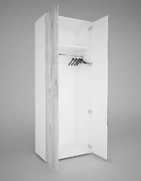 Шкаф 2-х створчатый EVO "Сорренто" с МДФ и ЛДСП створкой БЕЗ зеркала в Тюмени - mebel-tymen.ru | фото