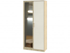 Шкаф 2-х створчатый Эдем-1 Секция-5 Дуб сонома/Белый жемчуг в Тюмени - mebel-tymen.ru | фото