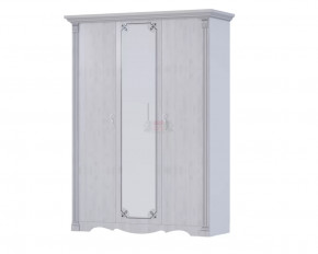 Шкаф 3-х дверный для одежды и белья "Ольга 1Н" Белый/Анкор светлый в Тюмени - mebel-tymen.ru | фото