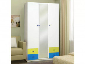 Шкаф 3-х дверный с ящиками и зеркалом Радуга в Тюмени - mebel-tymen.ru | фото