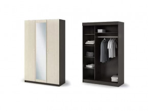 Шкаф 3-х створчатый Басса ШК 553 Венге/Дуб белфорт в Тюмени - mebel-tymen.ru | фото