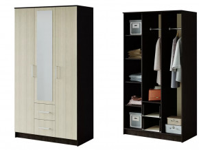 Шкаф 3-х створчатый Фиеста венге/лоредо в Тюмени - mebel-tymen.ru | фото