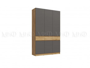 Шкаф 3-х створчатый Роджинамиф, дуб крафт/графит в Тюмени - mebel-tymen.ru | фото