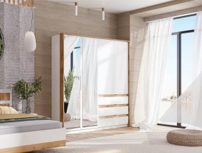 Шкаф 4-х створчатый Дубай Секция-11 Белый жемчуг/Дуб Вотан в Тюмени - mebel-tymen.ru | фото