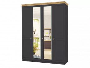 Шкаф 4-х створчатый Лиана-1 Дуб Крафт Золотой/Графит в Тюмени - mebel-tymen.ru | фото