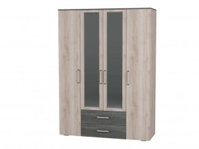 Шкаф 4-х створчатый ПШ-5.5 Версаль-1 Дуб сакраменто/Ясень анкор в Тюмени - mebel-tymen.ru | фото