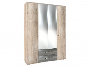 Шкаф 4-х створчатый ПШ-5.6-З ВЕРСАЛЬ-2 Дуб баррик/Ясень анкор/Белый в Тюмени - mebel-tymen.ru | фото