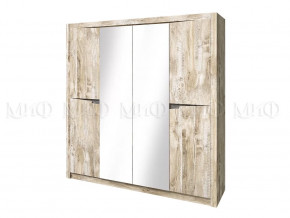 Шкаф 4-х створчатый Ривьера Дуб Юкон, Бетон темный в Тюмени - mebel-tymen.ru | фото