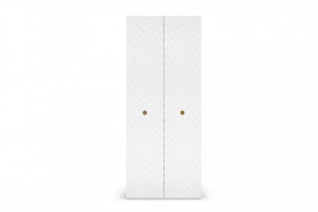 Шкаф 900 2дв.,глухие двери "Марсель" Белый/Белый глянец в Тюмени - mebel-tymen.ru | фото