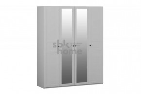 Шкаф четырёхдверный Фрея два зеркала, белый в Тюмени - mebel-tymen.ru | фото