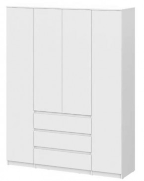 Шкаф четырехстворчатый  Денвер SAFE Белый в Тюмени - mebel-tymen.ru | фото