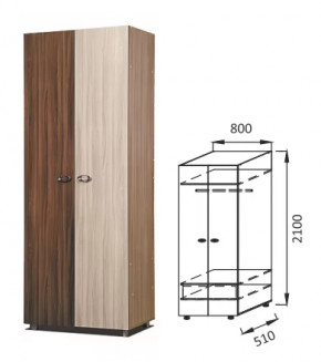 Шкаф для детского платья ПМ-2  "Юниор-6" дуб делано/дуб делано темн. в Тюмени - mebel-tymen.ru | фото