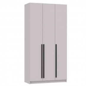 Шкаф для одежды 67.12 "Брандо" (3-х дв.) (h2400) New (кашемир / ДВПО: белый / фасад: МДФ геометрия ПВХ кашемир) в Тюмени - mebel-tymen.ru | фото