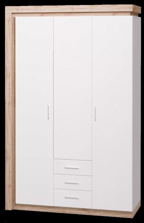 Шкаф для одежды с ящиками 3-х дверный без зеркал «Люмен» №15 в Тюмени - mebel-tymen.ru | фото