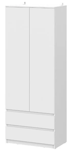 Шкаф двухстворчатый с ящиками Денвер SAFE Белый в Тюмени - mebel-tymen.ru | фото