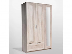 Шкаф комбинированный 3 двери и 1 ящик Сириус сонома в Тюмени - mebel-tymen.ru | фото