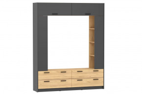 Шкаф комбинированный Оттавия НМ 014.65 Антрацит в Тюмени - mebel-tymen.ru | фото