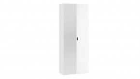 Шкаф комбинированный с 2 дверями «Тиффани» Исп.2.1 Белый снег, Белый софт в Тюмени - mebel-tymen.ru | фото