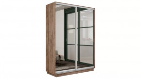 Шкаф-купе 2-х дверный «Румер-2» Дуб Крафт Табачный, Зеркало в Тюмени - mebel-tymen.ru | фото