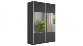 Шкаф-купе 2-х дверный «Траст» Серый диамант,Серый диамант/Зеркало в Тюмени - mebel-tymen.ru | фото