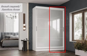 Шкаф-купе ГРАНД 1  1,6 Фасад Лакобель ЛДСП Белый/Лакобель Белая в Тюмени - mebel-tymen.ru | фото