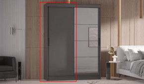 Шкаф-купе ГРАНД 1  1,6 Фасад ЛДСП Графит в Тюмени - mebel-tymen.ru | фото