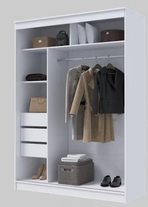 Шкаф-купе ГРАНД 1  1,6 Корпус ЛДСП Белый в Тюмени - mebel-tymen.ru | фото